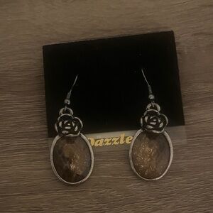 Elegant Brown Earrings